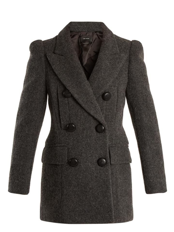 Isabel Marant Lea Double-breasted Wool Coat