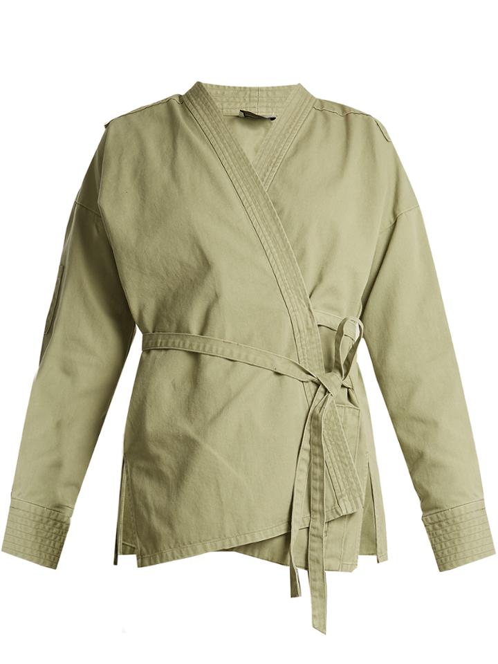 Rachel Comey Hugh Long-sleeved Cotton-twill Wrap Jacket