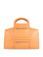 Salvatore Ferragamo Salvatore Leather Bowling Bag