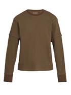 Helmut Lang Long-sleeved Cotton-waffle Top