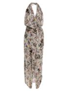 Vivienne Westwood Anglomania Temperance-print Halterneck Dress