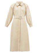 Matchesfashion.com Dodo Bar Or - Berry Collared Leather Dress - Womens - Ivory