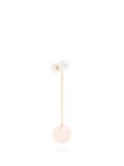Delfina Delettrez Pearl, Rose-chalcedony & Yellow-gold Earring