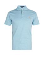 Matchesfashion.com Polo Ralph Lauren - Logo Embroidered Cotton Jersey Polo Shirt - Mens - Blue