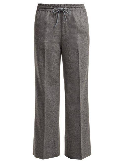 Matchesfashion.com Undercover - Straight Leg Cashmere Trousers - Womens - Light Grey