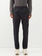 Stone Island - Logo-patch Cotton Cargo Track Pants - Mens - Black