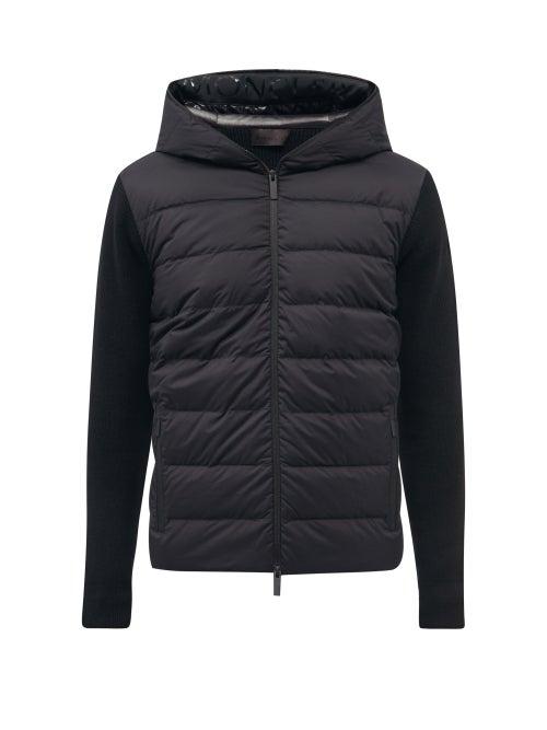 Moncler - Hooded Wool Jacket - Mens - Black