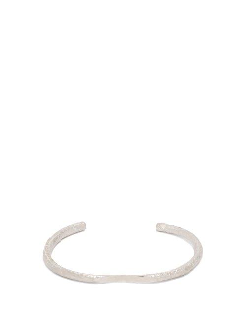 Matchesfashion.com Pearls Before Swine - Thick Silver Bangle - Mens - Silver