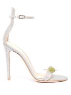 Gianvito Rossi Martini Crystal-embellished Satin Sandals