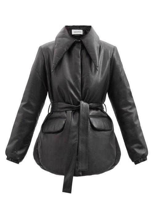 16arlington - Genoa Padded Leather Jacket - Womens - Black