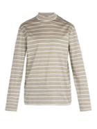Lanvin High-neck Long-sleeved Cotton T-shirt