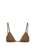Matchesfashion.com Talia Collins - The Triangle Bikini Top - Womens - Khaki