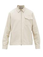 Matchesfashion.com Schnayderman's - Cotton And Linen-blend Twill Jacket - Mens - Beige