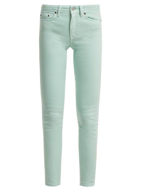 Matchesfashion.com Acne Studios - Climb High Rise Skinny Leg Jeans - Womens - Teal