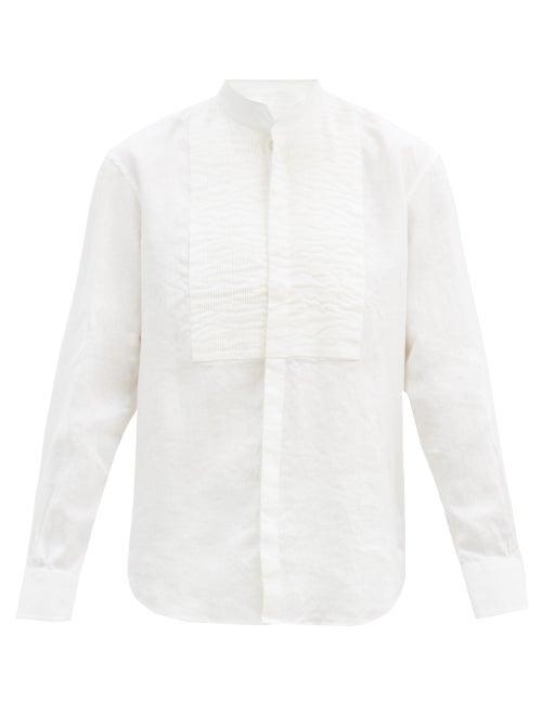 Matchesfashion.com Bourrienne Paris X - Comdien Square-bib Linen Shirt - Mens - White