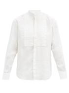 Matchesfashion.com Bourrienne Paris X - Comdien Square-bib Linen Shirt - Mens - White
