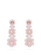 Matchesfashion.com Simone Rocha - Floral Beaded Drop Earrings - Womens - Pearl