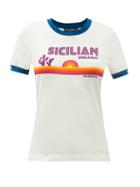 Matchesfashion.com Dolce & Gabbana - Sicilian Dreamin-print Jersey T-shirt - Womens - White Multi