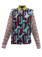 Ladies Rtw Lisa Folawiyo - The Maze Ankara-print Cotton Shirt - Womens - Red Multi