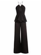 Roland Mouret Carlyle Halterneck Satin-crepe Jumpsuit