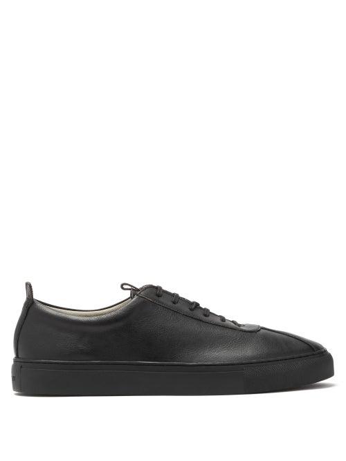 Matchesfashion.com Grenson - Sneaker 1 Faux-leather Low-top Trainers - Mens - Black