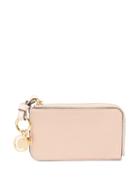 Matchesfashion.com Chlo - Alphabet Zip-around Full-grain Leather Purse - Womens - Nude