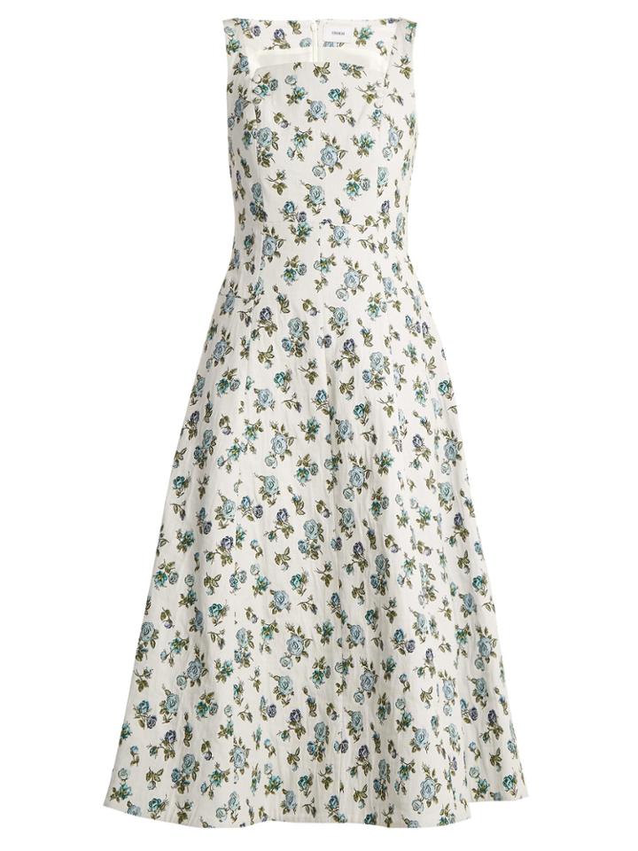 Erdem Polly Floral-jacquard Dress