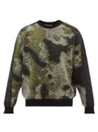 Y-3 - Ch1 Camouflage-intarsia Sweater - Mens - Green