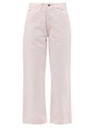 Matchesfashion.com Chimala - Painter Cotton-blend Canvas Straight-leg Jeans - Womens - Light Pink
