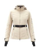 Matchesfashion.com Bogner - Gitta-t Hooded Chevron-quilted Soft-shell Jacket - Womens - Beige