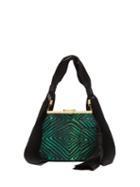 Matchesfashion.com Bienen-davis - 6am Metallic Brocade Handbag - Womens - Green Multi