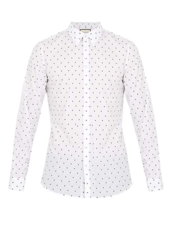 Gucci Geometric Fil Coup Cotton Shirt