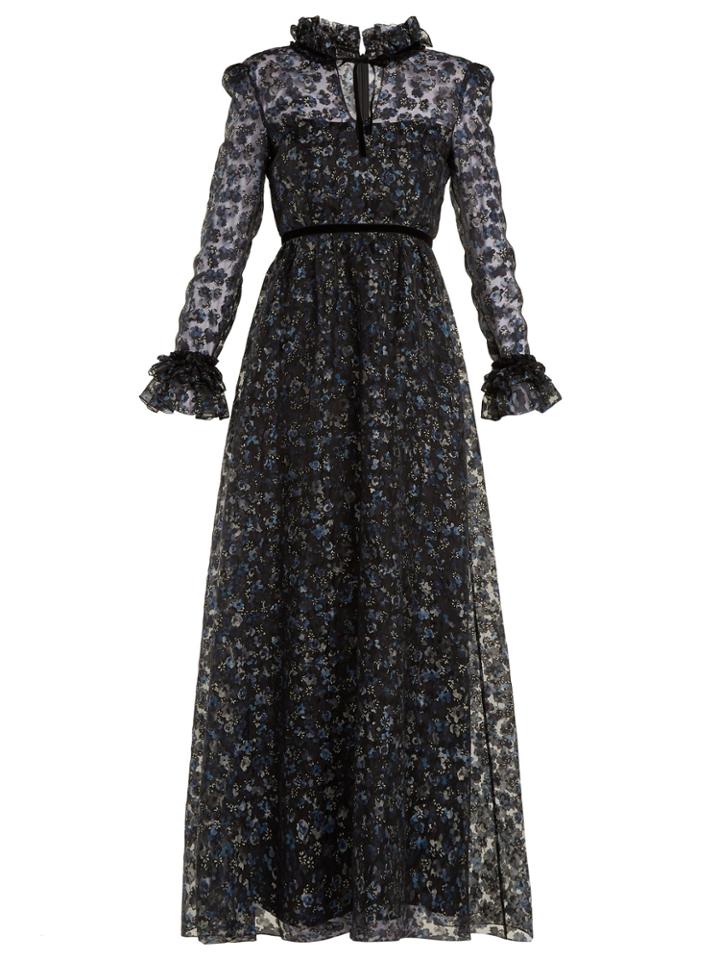 Goat Giovanna Floral-print Organza Gown