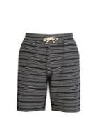 Oliver Spencer Weston Striped-print Cotton Shorts