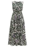 Matchesfashion.com S Max Mara - Murcia Dress - Womens - Green Multi