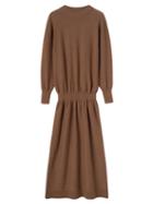 Lemaire - Elasticated Drop-waist Sweater Dress - Womens - Brown