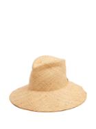 Lola Hats Commando Leather-embellished Straw Hat