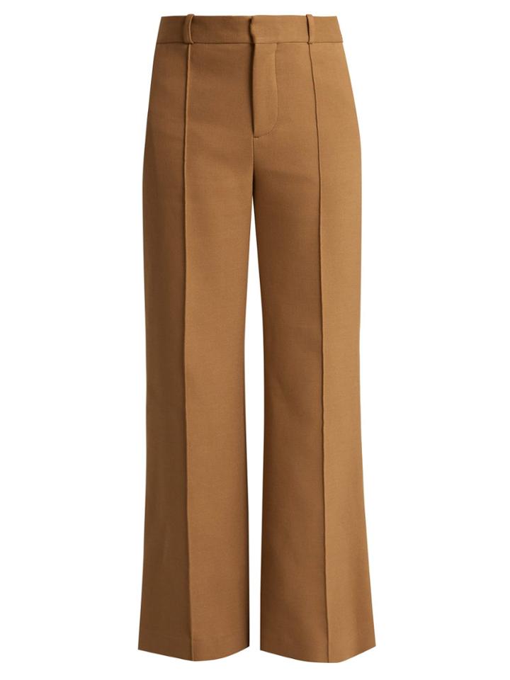 See By Chloé City Wide-leg Cotton-blend Trousers