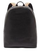 Matchesfashion.com Paul Smith - Artist Stripe Grained Leather Backpack - Mens - Black