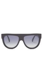 Matchesfashion.com Celine Eyewear - Shadow D Frame Avaiator Acetate Sunglasses - Womens - Black