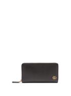 Gucci Gg Marmont Zip-around Leather Wallet