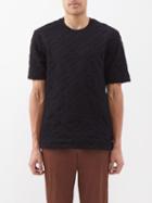 Fendi - O'lock-jacquard Jersey T-shirt - Mens - Black