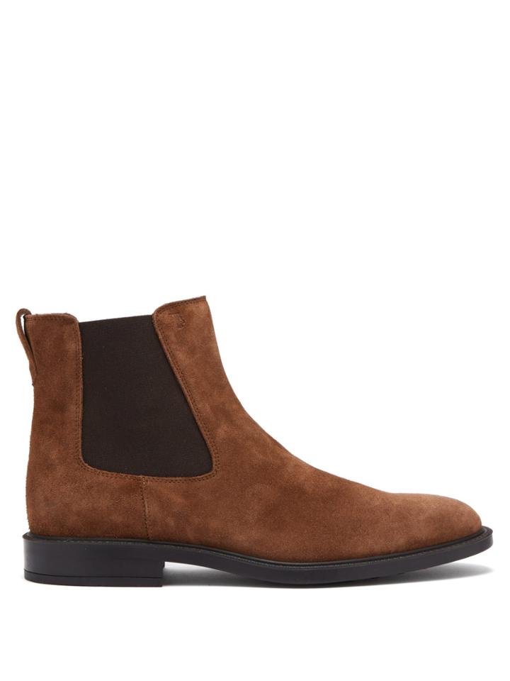 Tod's Suede Chelsea Boots