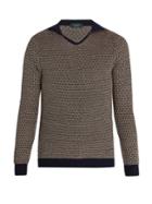 Zanone Open-neck Marl-weave Sweater