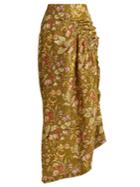 Preen By Thornton Bregazzi Constance Silk-blend Midi Skirt