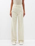 Lemaire - High-rise Straight-leg Jeans - Womens - Ivory