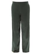 Asceno - London Silk Pyjama Trousers - Womens - Emerald