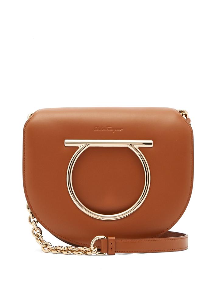 Salvatore Ferragamo Gancini Leather Cross-body Bag