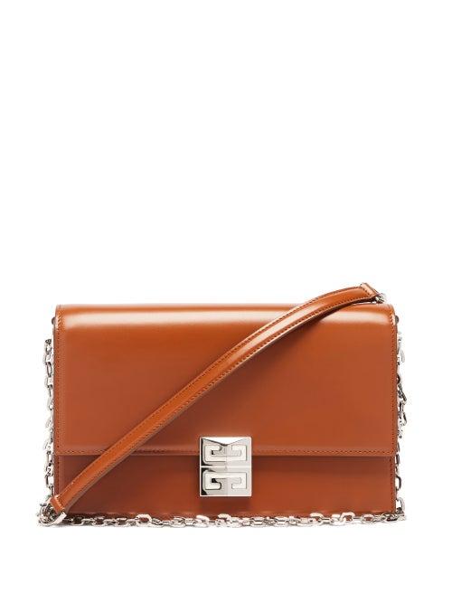 Givenchy - 4g Medium Leather Cross-body Bag - Womens - Tan