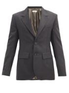 Matchesfashion.com Namacheko - Corcoran Wool Single-breasted Jacket - Mens - Dark Grey